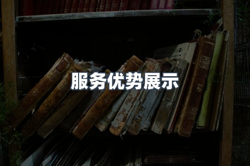 服务优势展示